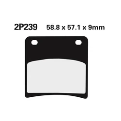 Plaquette de frein Nissin 2P239NS semi-metallique