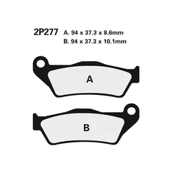 Plaquette de frein Nissin 2P277NS semi-metallique