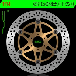 Disque de frein avant flottant pour CBR1100XX '97-98