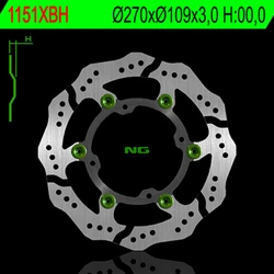 Disque de frein NG avant Ø270mm fixe à pétales Kawasaki KX125/250 - KX250/450F