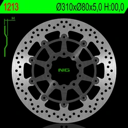 Disque avant NG 1213 semi flottant rond Z800, E 12-16 / Z1000 R 17 GTR1400 07-17 / ZZR1400 06-16