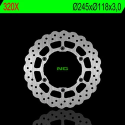 Disque de frein petale avant fixe pour YZ125, 250, 400F, 426F