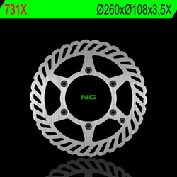 Disque de frein petale avant fixe pour EC 125, 200, 250, 300 de '02-09