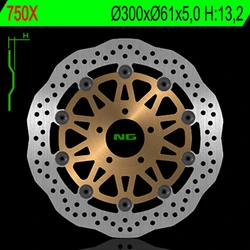 Disque avant petales flottant NG pour Kawasaki