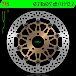 Disque de frein flottant