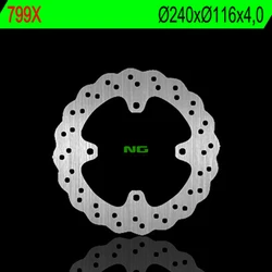 Disque de frein petale arriere fixe pour KX125, 250, 250F, 450F