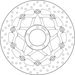 Disque de frein avant Brembo Serie ORO rond flottant Ducati MULTISTRADA 1200