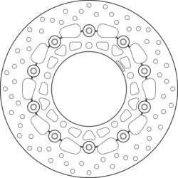 Disque de frein avant BREMBO Serie ORO rond flottant type 78B40829 Suzuki