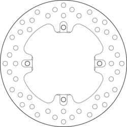 Disque de frein arrière Brembo Série ORO rond fixe MV Agusta 675 Brutale/F3