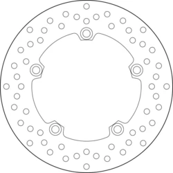 Disque de frein arrière Brembo Serie Oro rond fixe type 68B407L0