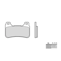 Plaquette de frein BREMBO type 07HO50LA métal fritté route