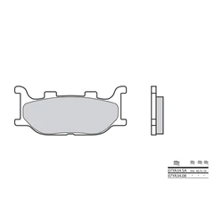 Plaquette de frein BREMBO type 07YA34LA métal fritté route