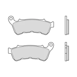 Plaquette de frein BREMBO type 07HD22SA métal fritté route