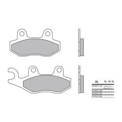 Plaquette de frein BREMBO type 07YA21LA métal fritté route