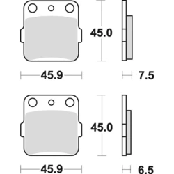 PLAQUETTES de FREIN BRAKING 686CM44