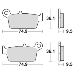 PLAQUETTES de FREIN BRAKING 701CM46