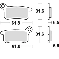 PLAQUETTES de FREIN BRAKING 873CM44