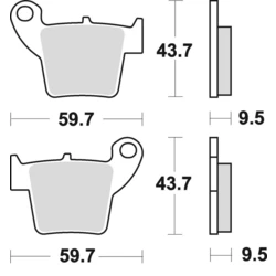 PLAQUETTES de FREIN BRAKING 886CM46