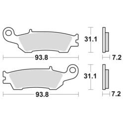 PLAQUETTES de FREIN BRAKING 929CM46