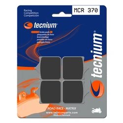 Plaquettes de frein TECNIUM  MCR370 Métal Fritté Carbone