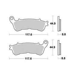 Plaquette de frein Organique Eco-Friction Route