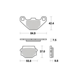 Plaquette de frein Métal Fritté Sinter Grip Off Road