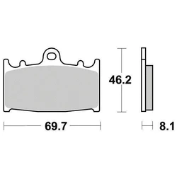 Plaquette de frein Organique Eco-Friction Route