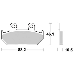 Plaquette de frein Organique Eco-Friction Route