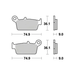 Plaquette de frein Organique Eco-Friction Route