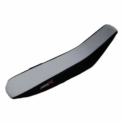 Housse de selle TM MX 85 08-20 TOP WHITE- SIDE BLACK (M1014-2WB)