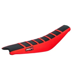 Housse de selle GASGAS EC-ECF 2007-2011 TOP BLACK- SIDE RED-STRIPES RED (M810-3BRR)