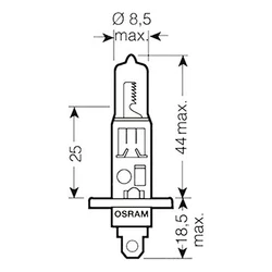 Ampoule H1 Night Breaker - 12V 55W P14.5s