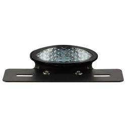 Kit Feu Arriere Ovale Led Noir avec Cabochon Blanc et Support de Plaque homologué