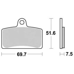 Plaquette Sifam Métal Fritté