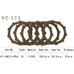 Kit Disques d'Embrayage Garnis Nsr125 R 1990/2002