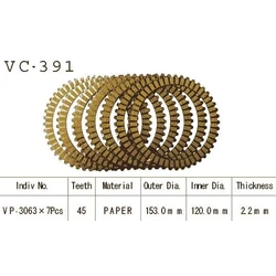 Kit Disques d'Embrayage Garnis Rf 600 R 1993/1998